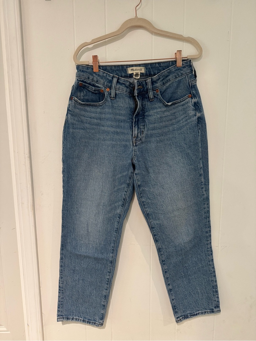 MADEWELL THE CURVY PERFECT VINTAGE JEANS SIZE 29" PETITE EUC - Picture 4 of 5